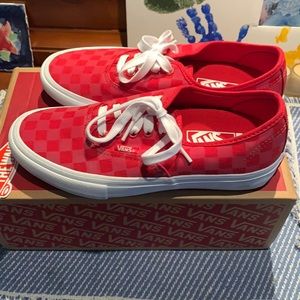 NIB Vans Authentic Pro Red/white shoes